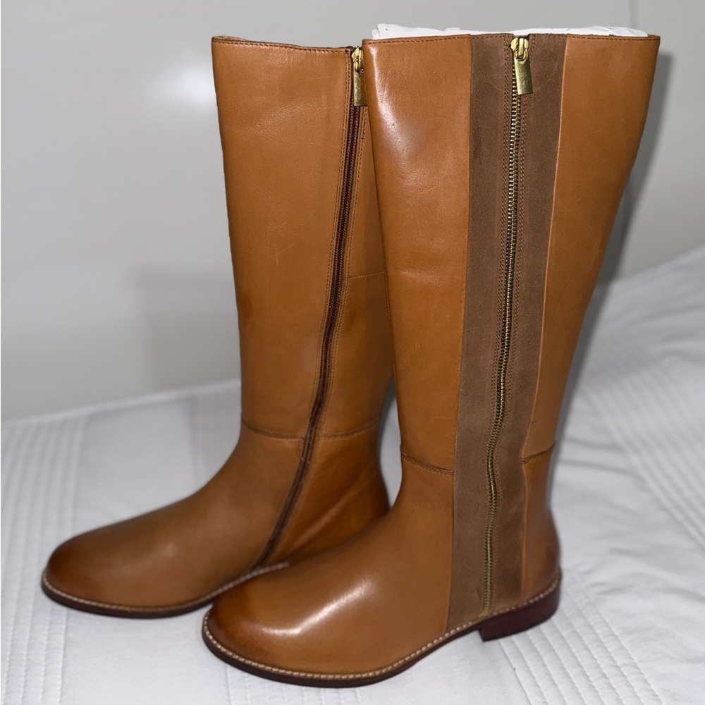 Hush Puppies Tan Over the Knee Boots